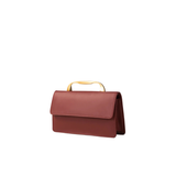 Maroon Faux Leather Handbag